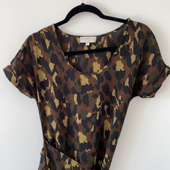 Never Fully Dressed Dresses & Skirts - Never Fully Dressed Camouflage Wrap Dress